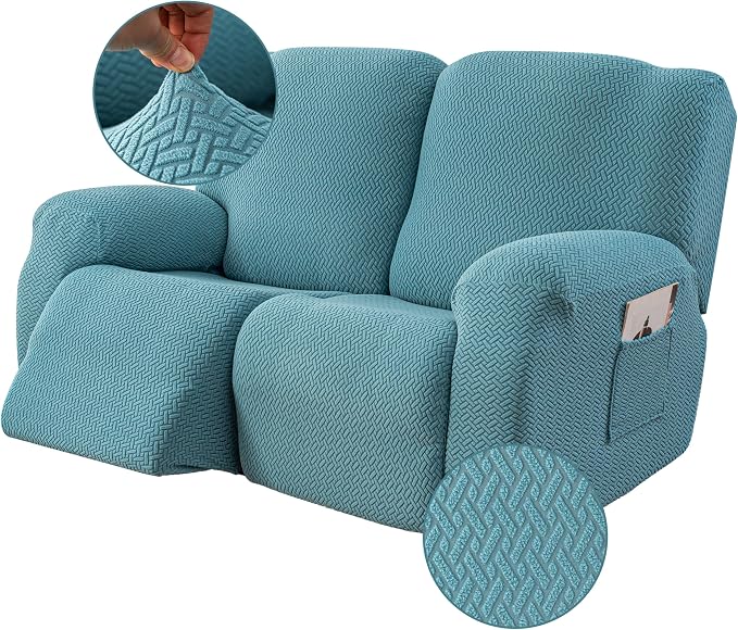 Genina Recliner Loveseat Cover Stretch Couch Covers Sofa slipcover by Genina