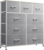 WLIVE 9-Drawer Dresser, Fabric Storage Tower by WLIVE