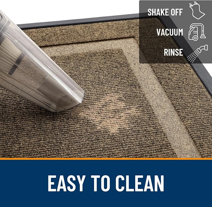 OLANLY Front Door Mat Outside 47x32, All-Season Heavy-Duty Rubber Doormat | - Image 6