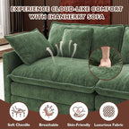 Ihanherry 114" V-Shaped Modern Sofa Modular Sectional Cloud Couch - Image 5