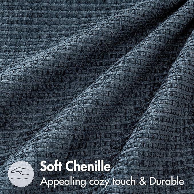 MIULEE Decorative Couch Throw Pillow Covers 16x16 Inch Navy Blue 2 Pack | - Image 6