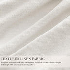 Ivory White Pleated Blackout Curtains 120 Inches Long 2 Panels | Memory Shape - Image 2