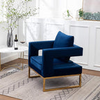 Roundhill Furniture Lenola Upholstered Accent Arm Chair - Image 6