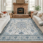 RELEANY Washable Area Rug, Square 8'x8', Water Repellent, Pet Friendly by RELEANY