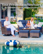 HILLGA 8-Piece Luxury Patio Furniture Set - Image 3