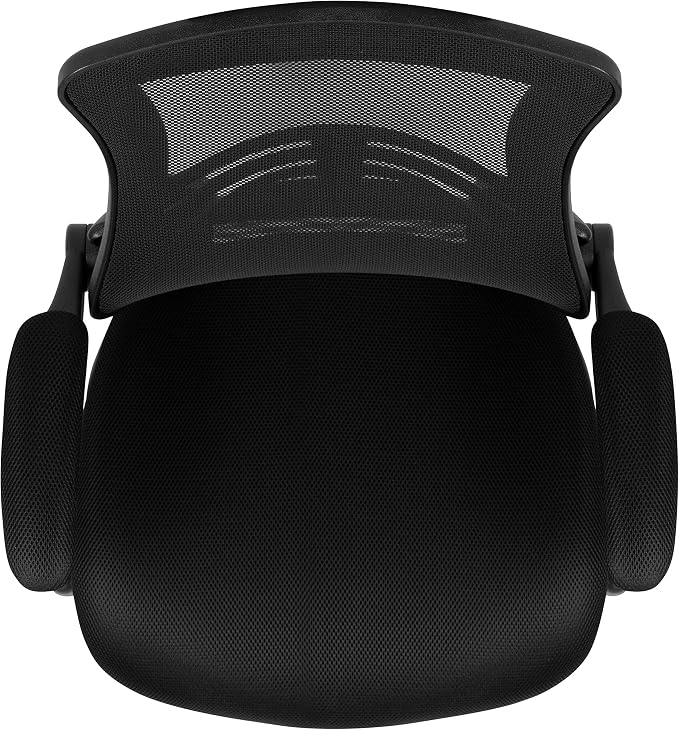 Flash Furniture Kelista Mid-Back Black Mesh Swivel Ergonomic Task Office Chair - Image 10