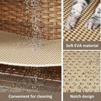 Cat Litter Box Enclosure with Soft Litter Mat; Hidden Cat Washroom Furniture - Image 5