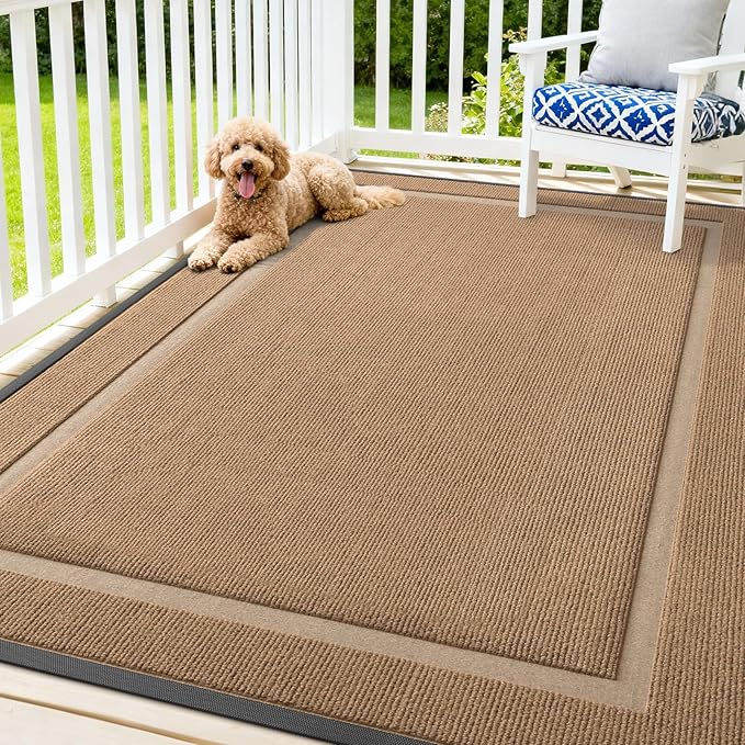 OLANLY Front Door Mat Outside 71x47, All-Season Heavy-Duty Rubber Doormat | by OLANLY