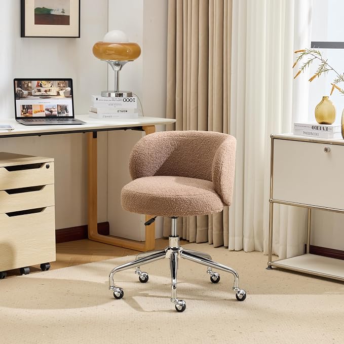 VINGLI Cute Small Swivel Desk Chair Comfy - Image 9