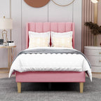 AGARTT Upholstered Platform Bed Frame Twin Size - Image 3
