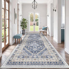 4x10 Runner Rug Non Slip, Washable Hallway Runner Rug, Nursery Room, Soft by Zesthome