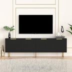 TV Stand for 80 Inch TV, Fluted TV Stand for Living Room, Mid Century Modern TV - Image 8
