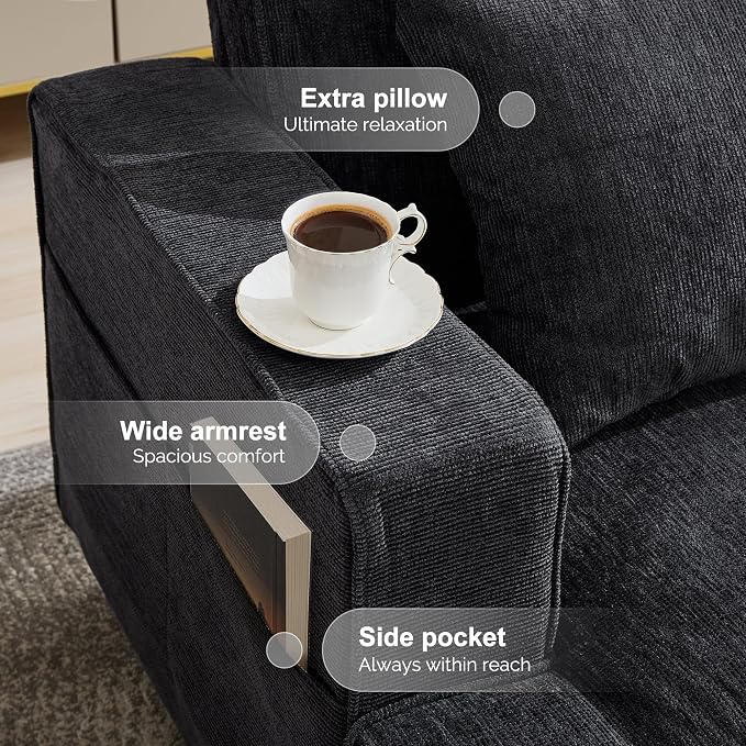 Korser 89" Couches for Living Room - Image 5
