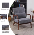 Mid-Century Modern Accent Chair & Coffee Table Set, Vintage Luxury 2-Piece - Image 4