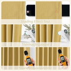 100% Blackout Curtains 102 Inch Length 2 Panels Set - Image 5