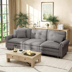 HERA'S HOUSE 116.11" Mid-Century Modern Couch, Oversized Sectional Couch by HERASHOUSE