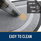 OLANLY Half Circle Front Door Mat Outside 71x23 All-Season Rubber Doormat | - Image 5