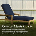 Honeycomb Outdoor Chaise Lounge Cushion - Image 3