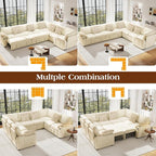 Ihanherry Large U-Shaped Sectional Sofa Bed, 8-Seater Convertible Sleeper - Image 8