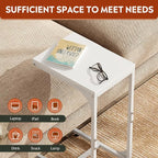 WLIVE C-Shaped End Table Set of 2, Small Couch Side Tables - Image 4