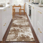 Brown Rug Runners for Hallways Kitchen Non Slip Washable 2x6 Entryway Runner - Image 2