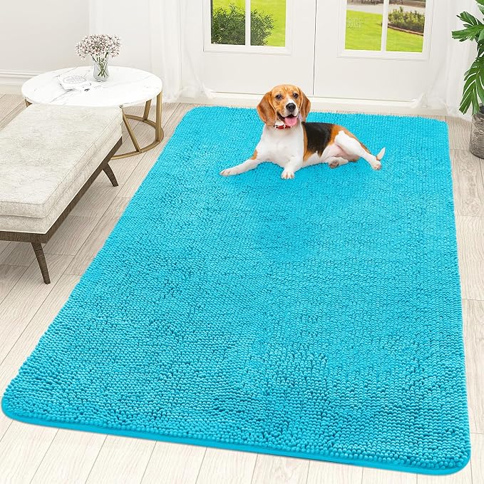 OLANLY Dog Door Mat for Muddy Paws 70x46, Super Absorbent Chenille Mud Mat | by OLANLY