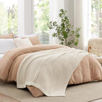 Snuggle Sac Buttery Ivory Bedding Blanket Twin Size 60x80, Super Soft Warm Cozy - Image 8