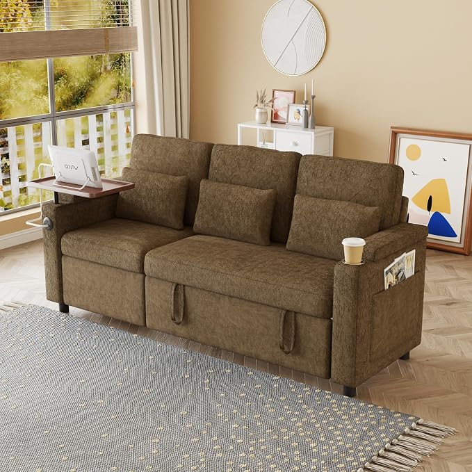 Sleeper Sofas Convertible Couches Reclining Sectional, Oversized Convertible - Image 2