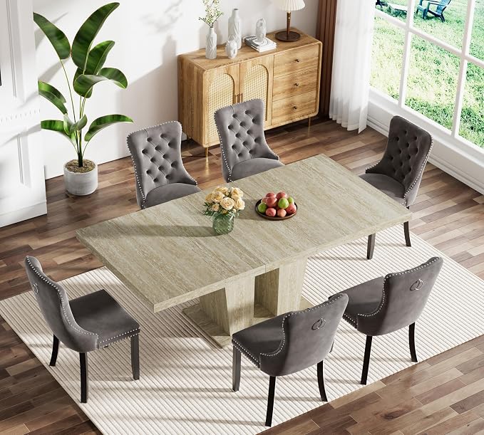 Henf 7 Pieces Extendable Dining Table Set - Image 2