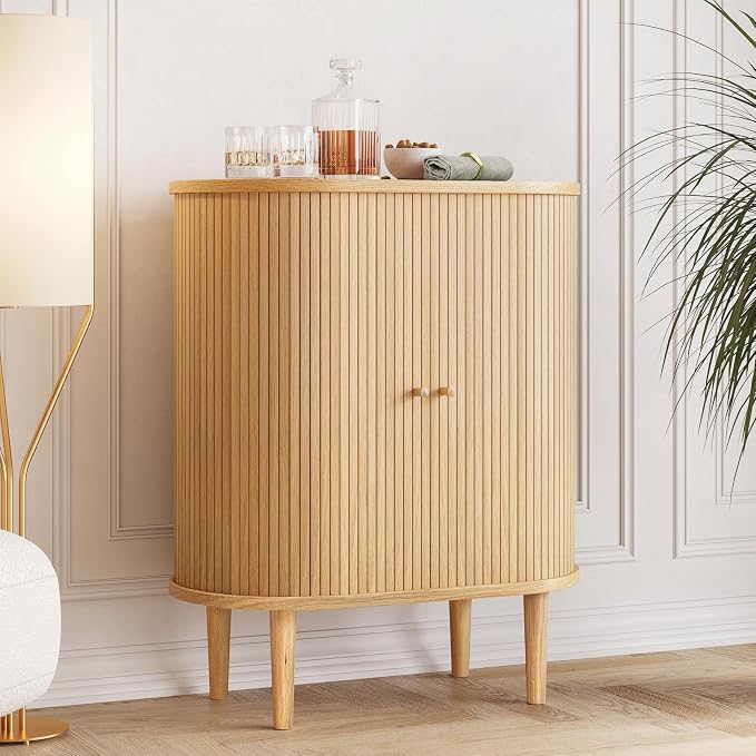 WERMO 28'' Fluted Bar Cabinet by WERMO