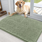 OLANLY Dog Door Mat for Muddy Paws 35x24, Super Absorbent Chenille Mud Mat | by OLANLY