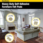 Smart Surface 8850 Heavy Duty Self Adhesive Furniture Felt Pads 3/4-Inch - Image 5