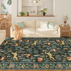 DUKINO 5x8 Area Rug for Bedroom, Soft Washable Animal Rug Non Slip, Stain - Image 3