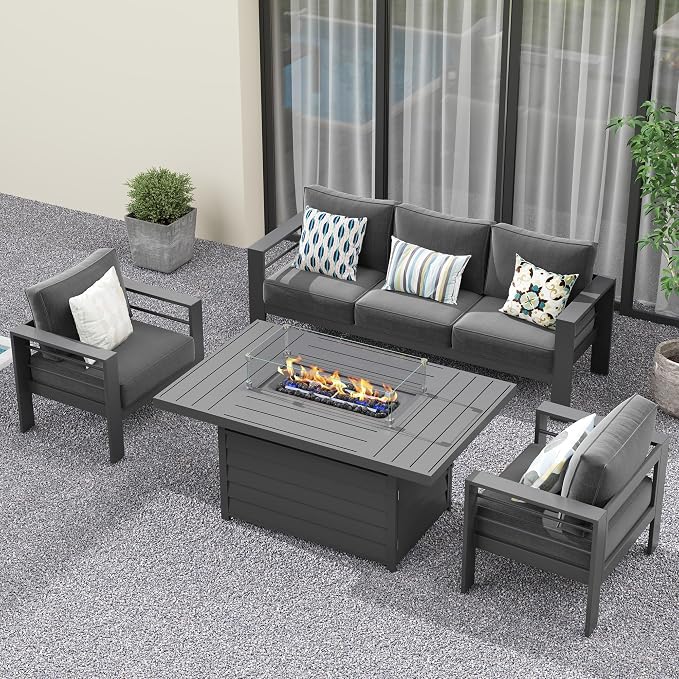 Solaste Aluminum Patio Furniture Set - Image 8