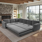 118" L-Shaped Sleeper Couch Bed by Unknown