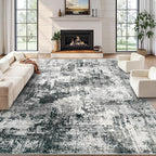 10x14 Area Rug for Living Room: Washable Abstract Large Soft Rugs Non Slip by MXSANYOORUG