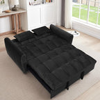 65 Inch Convertible Sleeper Sofa, 3-in-1 Sleeper Loveseat - Image 6