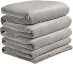 BEDELITE Fleece Blanket Soft Plush Oversized Bed Blanket Grey 120"x120" | Ultra - Image 9