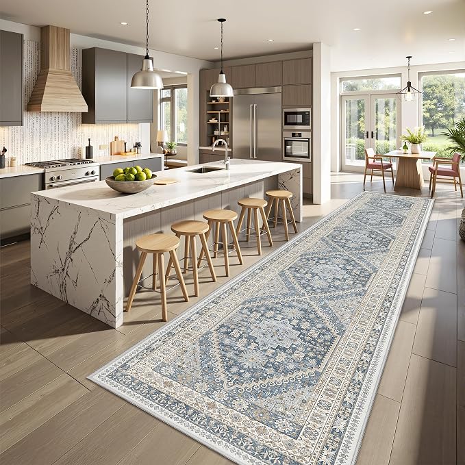 Hallway Runner Rug 2x12 Extra Long Washable Runner, Non Slip Runner - Image 3