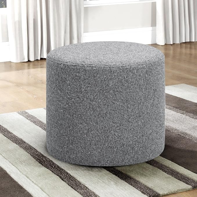 Studio Living Wentworth 19" Round Ottoman, Urban Transitional, Fully Assembled - Image 9