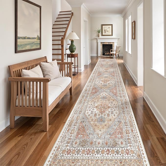 2x10 Runner Rug Non Slip, Washable Hallway Runner Rug, Laundry Room, Soft - Image 3