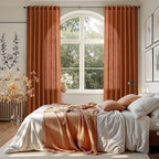 Rust Linen Curtains 96 Inches Long - Image 7