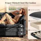 Loveseat Sofa with Cloud 3-Layer Cushion & 27" Deep Seat, Modern Small Couch - Image 3