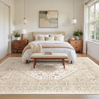 5x7 Area Rugs for Living Room, Large Washable Rug, Dining Room, Low Pile - Image 9