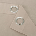 YoungsTex Tan Linen Semi Sheer Curtains 84 Inches Long - Image 7
