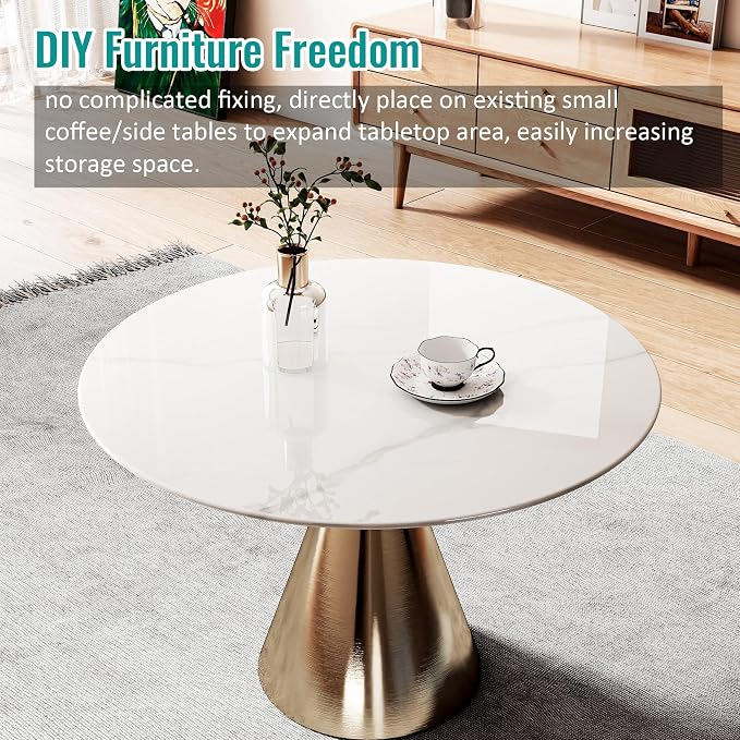 32 Inch Round Tempered Glass Coffee Table Top - Image 7