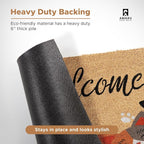 Coir Welcome Mat, 17 x 29 in | 100% Natural Coir, Anti-Shedding, Durable PVC - Image 6