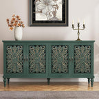 ARTPOWER 61.8" Hollow Carved Wood Accent Cabinet by PowerofArtBetterforLife