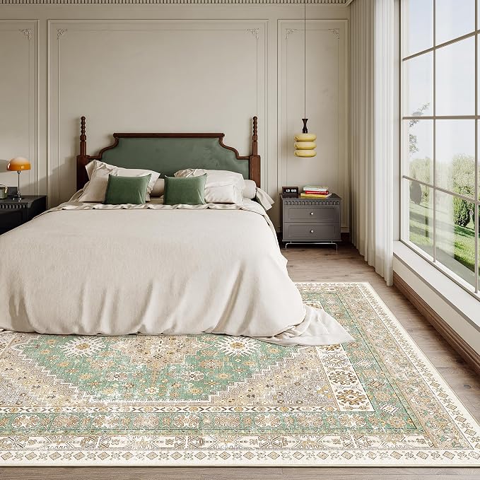 5x7 Area Rugs for Living Room, Large Washable Rug, Dining Room, Low Pile - Image 9