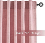 RYB HOME Sheer Curtains 108 inches, Extra Long Floor to Ceiling Curtains | - Image 3